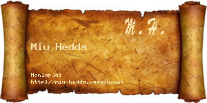Miu Hedda névjegykártya